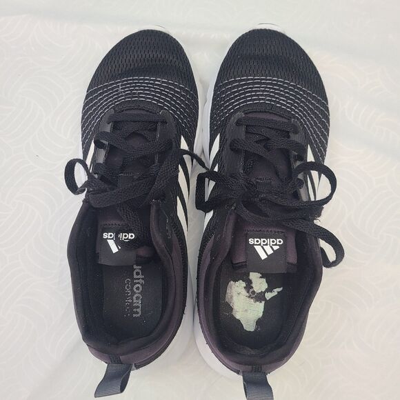 Adidas Women's Fluidup Black/White Running Sports Shoes Sneakers Size 8.5 - Picture 3 of 6